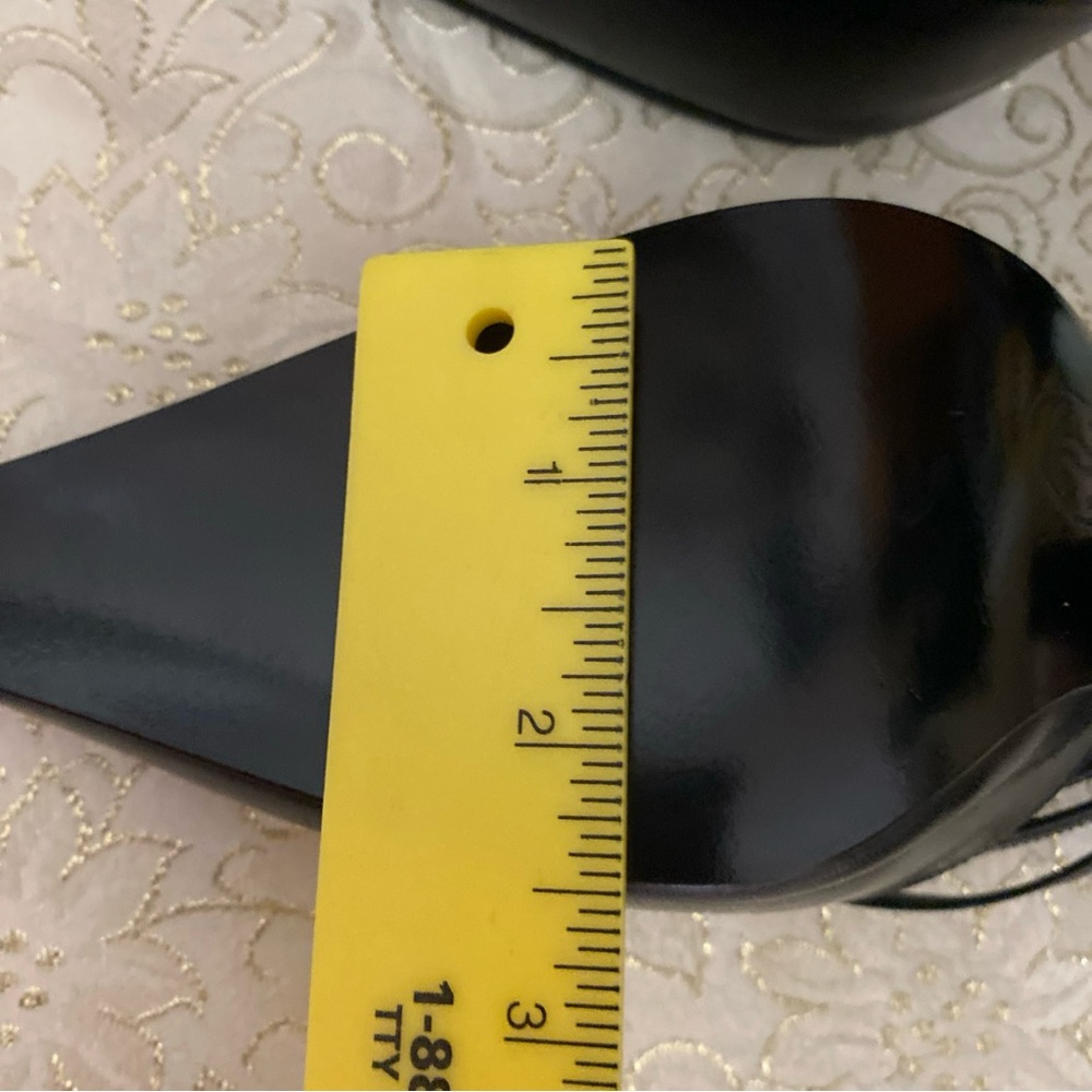 CHANEL New Black Pointed-Toe Slingback Heels Fits 5.5/6 (Euro 35.5) - Picture 8 of 16